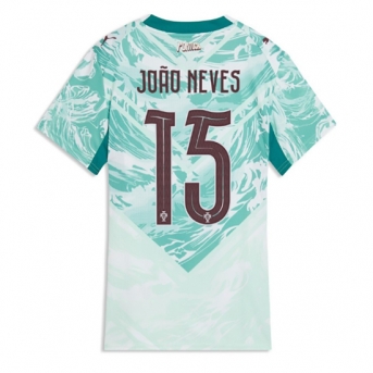 Billige Fotballdrakt Portugal Joao Neves #15 Replika Bortedrakt Dame VM 2026 Kortermet